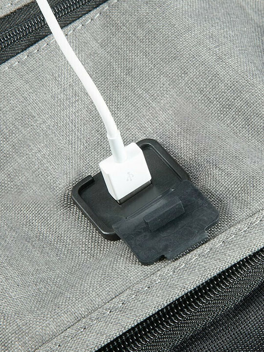 Samsonite Securipak Rucksack Für Laptop 15.6 Mit USB-Anschluss Cooles Grau