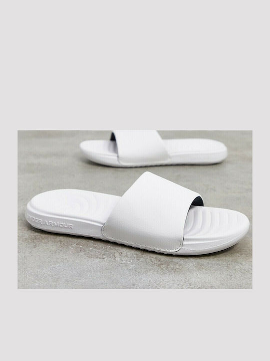 Under Armour Ansa Fixed Slides White