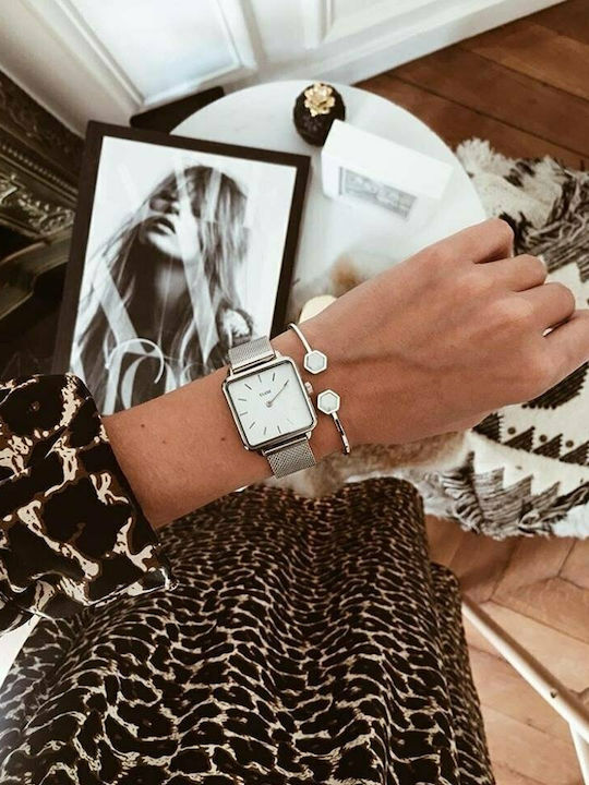 Cluse La Tetragone Watch with Battery Mechanism