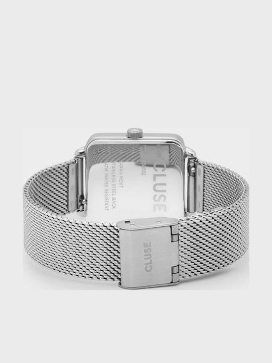 Cluse La Tetragone Women's Watch with Silver Metal Bracelet
