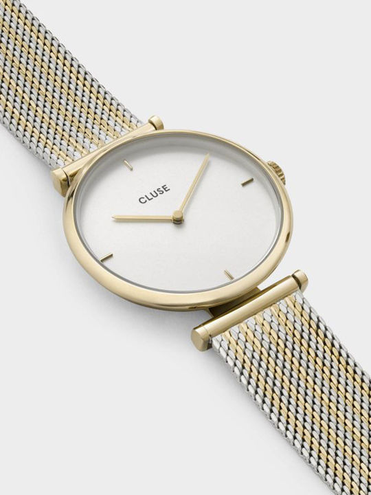 Cluse Triomphe Women's Watch with Gold Metal Bracelet