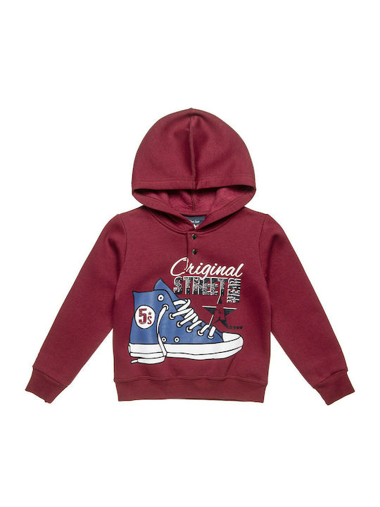 Alouette Kids Sweatpants Set Burgundy 2pcs