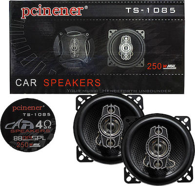 Pcinener Σετ Ηχεία Αυτοκινήτου 4" με 80W RMS (3 Δρόμων)