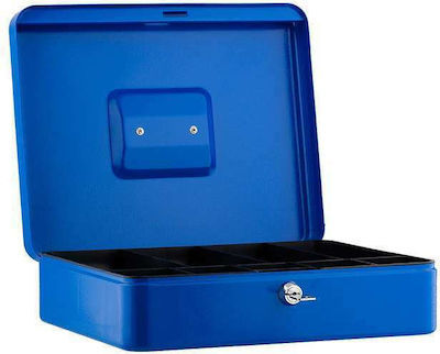 Sax Cash Box with Lock Blue Box XL 0-813-04