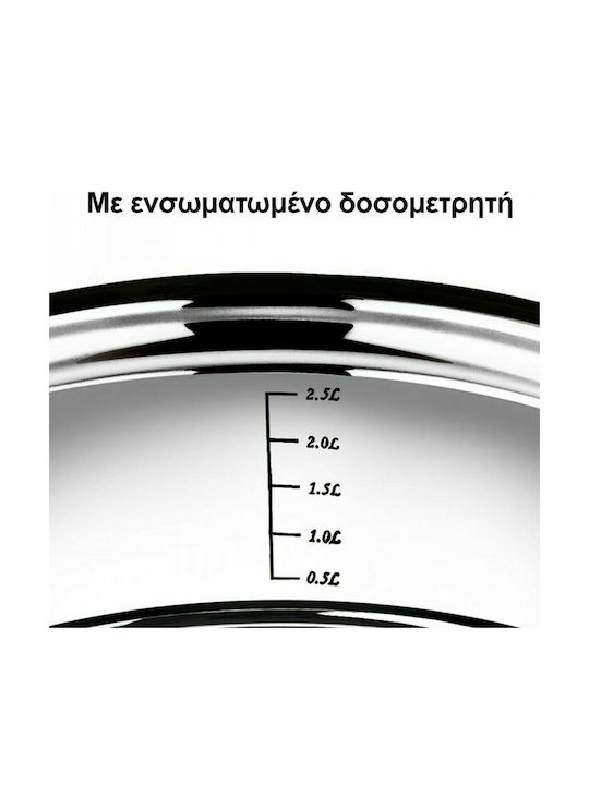 HomeVero Set de vase de gătit din oțel inoxidabil Ασημί HV-1110 10buc