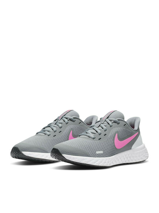 Revolution Revolution 5 (GS) Kids Sports Shoes Running with Laces Gray