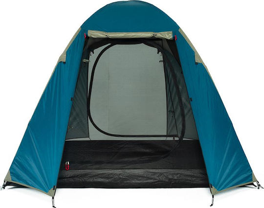 OZtrail Tasman 4V Dome Camping Tent Blue with Double Cloth 3 Seasons for 4 People 340x220x180cm
