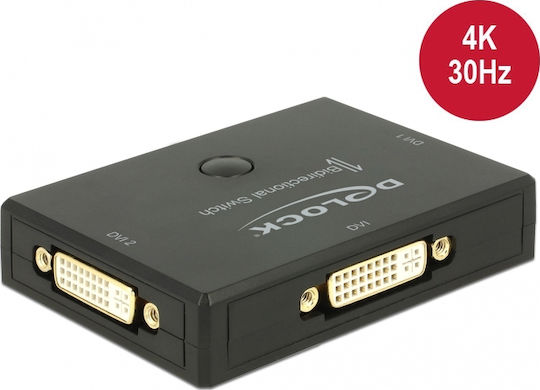 DeLock DVI 2-1 Switch bidirectional 4K 30Hz