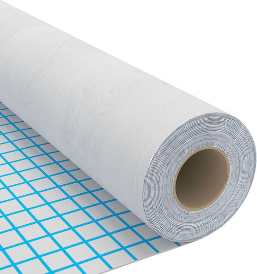 Dekorativer Aufkleber Möbel White wood 1Stück 500x90cm vidaXL
