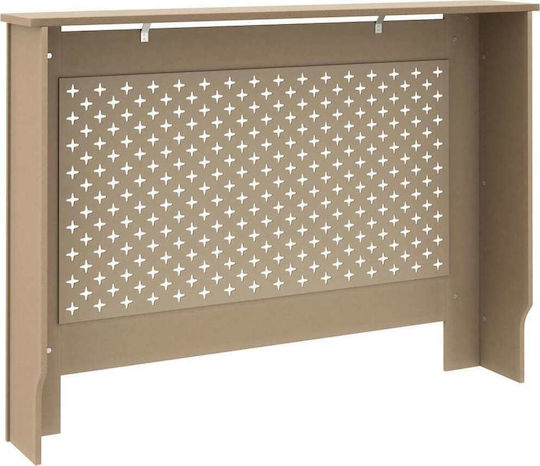 vidaXL Κάλυμμα Καλοριφέρ από MDF Καφέ 112x19x81cm