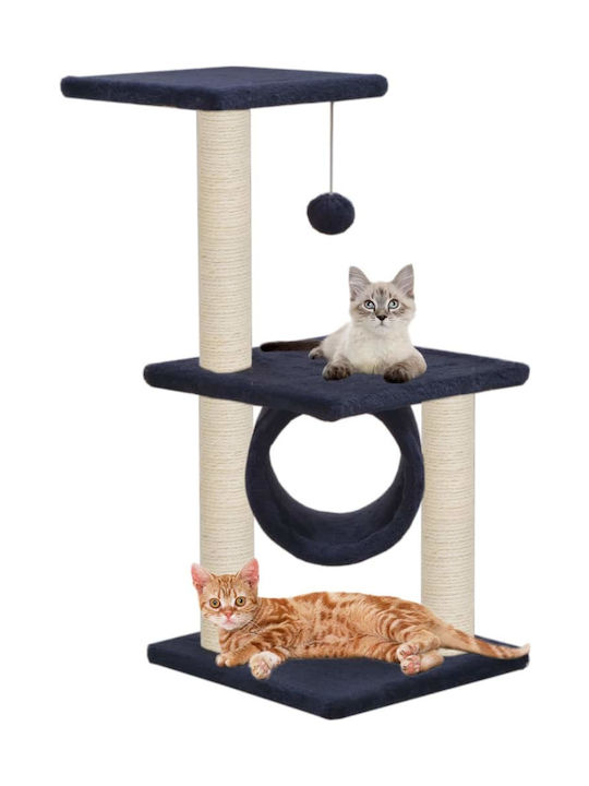 vidaXL Copaci pentru pisici Albastru 30x30x65cm