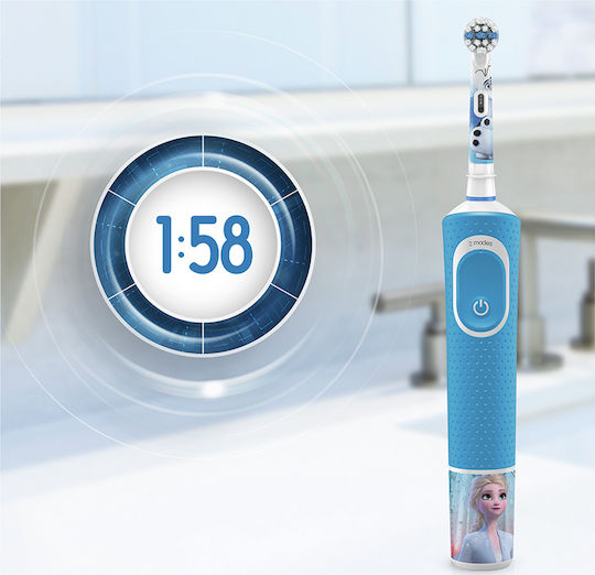 Oral-B Vitality Children's Electric Toothbrush with Chronograph for 3+ Years Frozen 2 with Travel Case