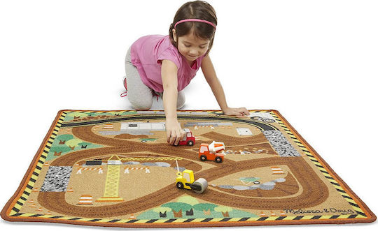 Melissa & Doug Χαλάκι Δραστηριοτήτων Εργοτάξιο Αυτοκινητόδρομος Καφέ 92x100cm