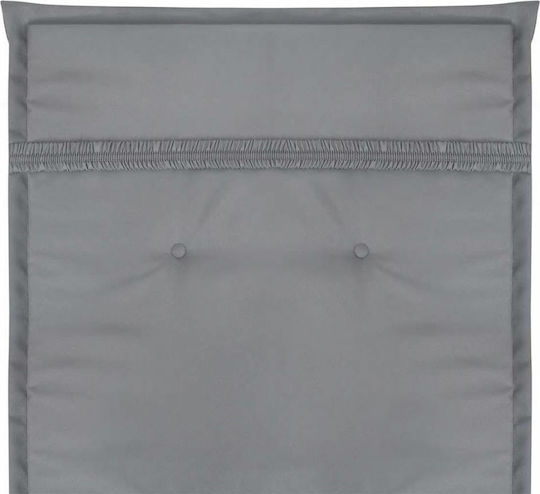 vidaXL Pernă Scaunului De Grădină Cu Spătar Gri Waterproof 4 Bucăți 50x120cm