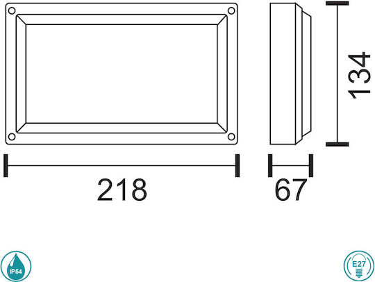 Spot Light Σποτ 21.8x13.4x6.7εκ. Spot Light Σποτ 21.8x13.4x6.7εκ.