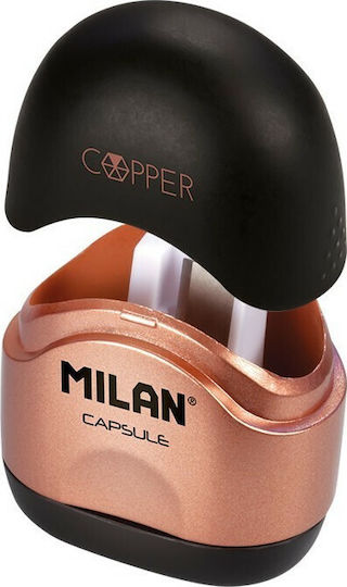 Milan Capsule Copper Plastic Sharpener Barrel (Μiscellaneous Colours)