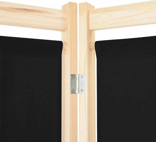 vidaXL Decorative Room Divider Wooden with 4 Panels 240x170cm