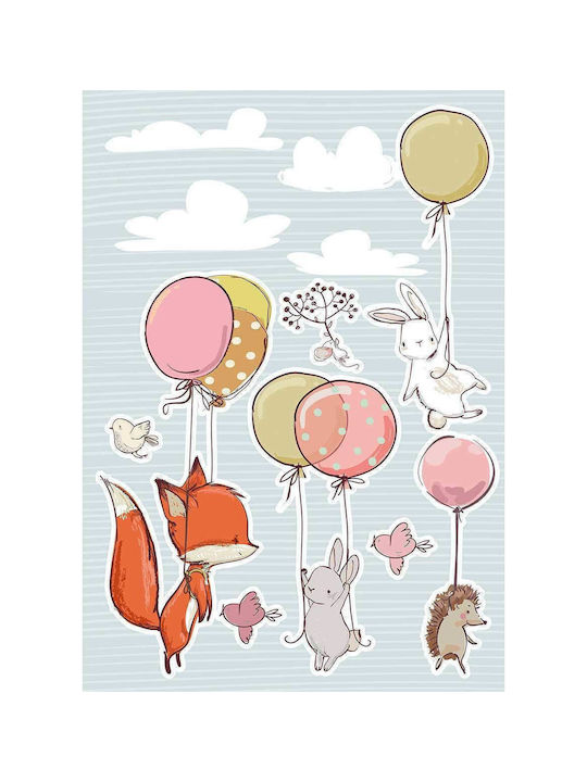 Ango Kids Vinyl Wall Sticker Flying Animals XL 180x100cm 20pcs