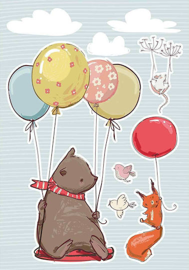 Ango Kids Vinyl Wall Sticker Flying Animals XL 180x100cm 20pcs