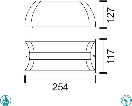 Spot Light Πλαφονιέρα Ασημί Spot Light Πλαφονιέρα Ασημί