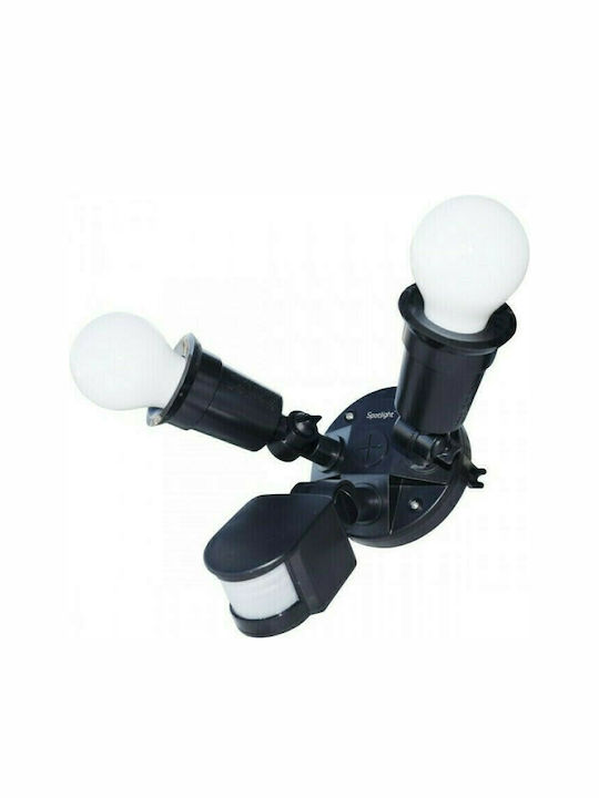 Spot Light Wall-Mounted Outdoor Spot Light IP44 E27 Black