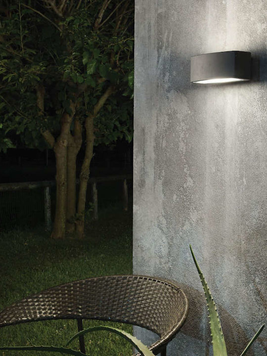 Ideal Lux Andromeda Wall-Mounted Outdoor Ceiling Light E27 IP55 Double Beam 22x12x8.5εκ.