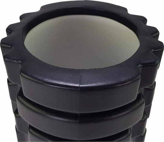 Tunturi Foam Grid Roller Runde Walze Schwarz 33cm