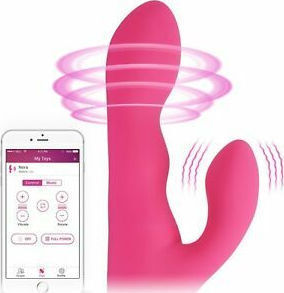 Lovense Nora Mini Δονητής Rabbit με Απομακρυσμένο Έλεγχο 20cm Pink