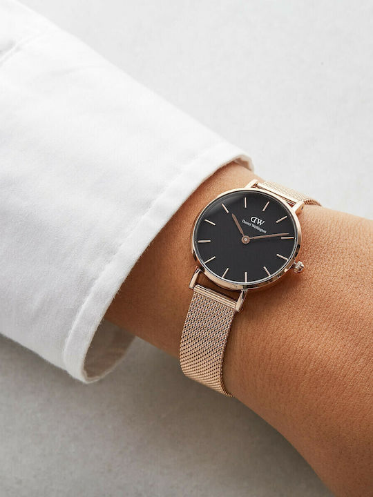 Daniel Wellington Classic Petite Ρολόι Μπαταρίας με Μεταλλικό Μπρασελέ