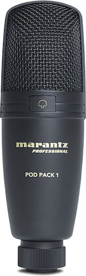 Marantz Pod Pack 1 Σετ Πυκνωτικό Μικρόφωνο USB Επιτραπέζιο, Shock Mounted για Studio