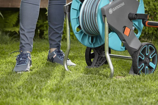 Gardena Classic Aquaroll Wheeled Garden Hose Box for Hose up to 20m with Rewind Handle