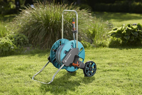 Gardena Classic Aquaroll Wheeled Garden Hose Box Hose Included 20m With Rewind Handle