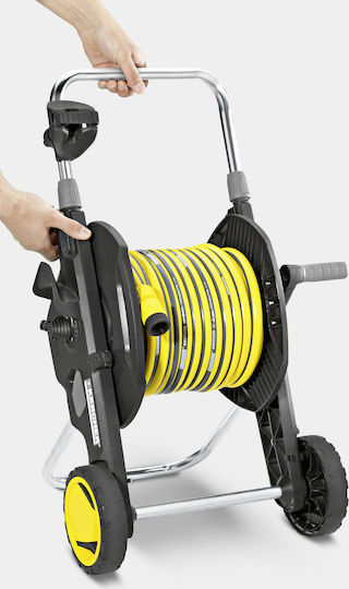 Karcher HT 4.520 Τροχήλατη Ανέμη Ποτίσματος με Λάστιχο 20m με Χερούλι Μαζέματος