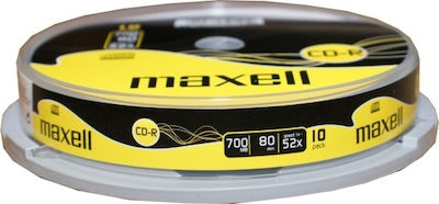 Maxell Beschreibbare CD-R 52x 700MB Kuchenbox 10Stück