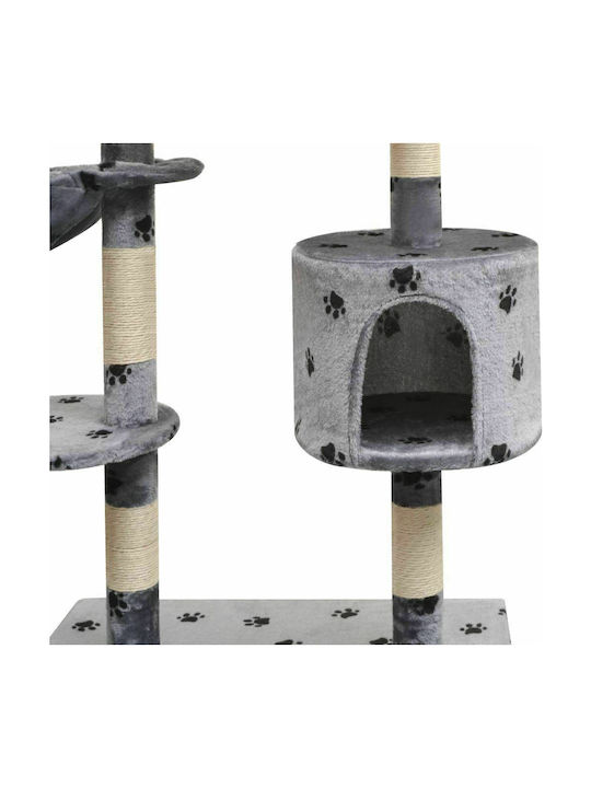 vidaXL Scratching Post Cat Trees Gray 5 levels 96x35x125cm