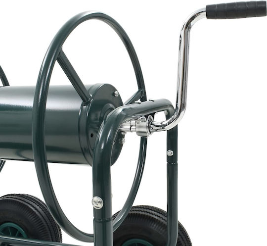 vidaXL Wheeled Garden Hose Reel with Hose 75m with Rewind Handle