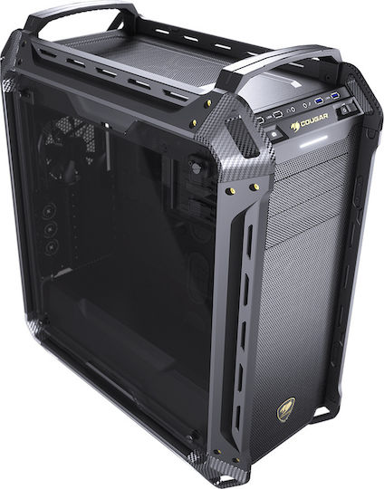 Cougar Panzer MAX-G Gaming Full Tower Κουτί Υπολογιστή με Πλαϊνό Παράθυρο Μαύρο