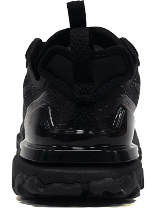 React Vision Gs Kids Sports Shoes Running with Laces Black