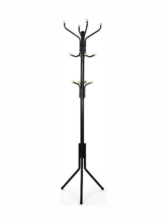 Songmics Metallic Coat Rack Black 44x44x182cm