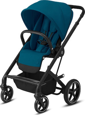 Cybex Balios S Lux Black Frame Seat River Blue Gold Edition