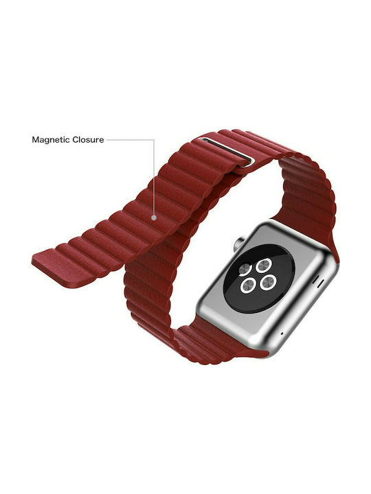 COTEetCI Magnet Каишка Изкуствена кожа Червен (Apple Watch 38/40/41/42mm) WH5205-RD