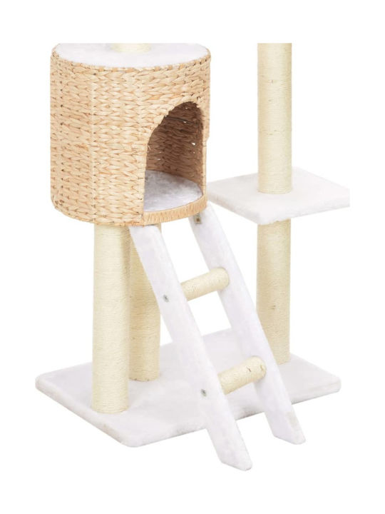 vidaXL Cat Scratching Post Cat Tree In Beige Colour 50x35x146 cm