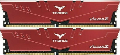 TeamGroup T-Force Vulcan Z 16GB DDR4 RAM mit 2 Modulen (2x8GB) und Geschwindigkeit 3600 für Schreibtisch