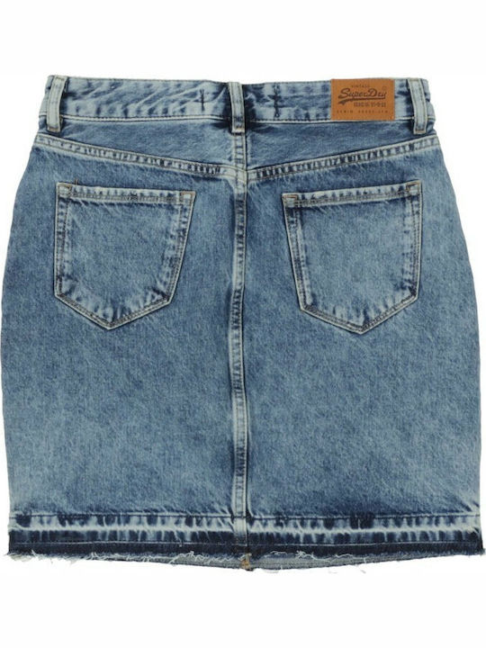 Denim Mini Skirt Blue