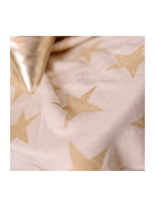 Bizzi Growin Κουβέρτα Αγκαλιάς & Λίκνου Gold Star 70x90εκ.