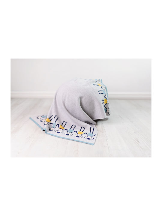Bizzi Growin Nursery Swaddling Blanket Cheeky Monkey 70x90cm