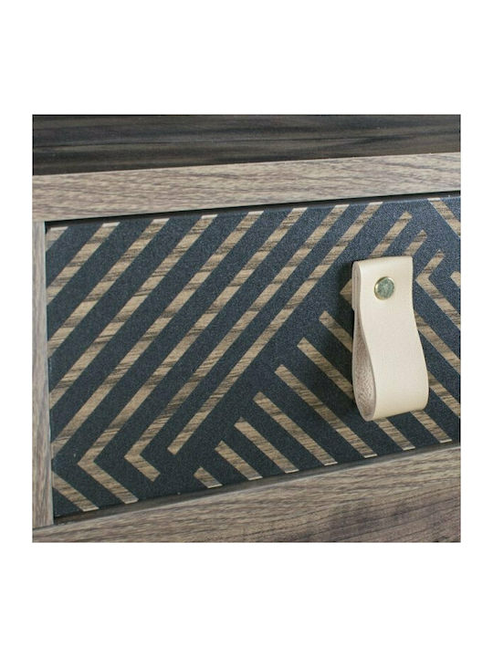 Комод Home Дървен Черно / Сив дъб 40x39.5x55см