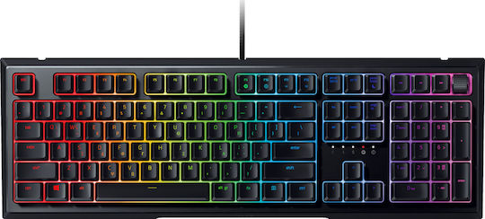 Razer Ornata V2 Gaming Μηχανικό Πληκτρολόγιο με Μεμβράνης διακόπτες και RGB φωτισμό (Ελληνικό)