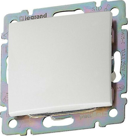 Legrand Valena Μπουτόν Κλιμακοστασίου Μονό 10A σε Λευκό Χρώμα 774411