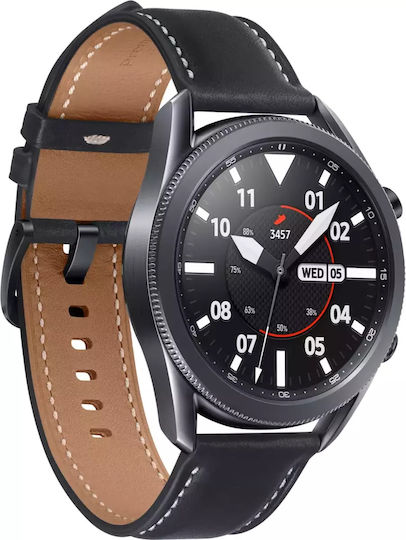 Samsung Galaxy Watch3 Stainless Steel 45mm Waterproof with Heart Rate Monitor (Mystic Black)